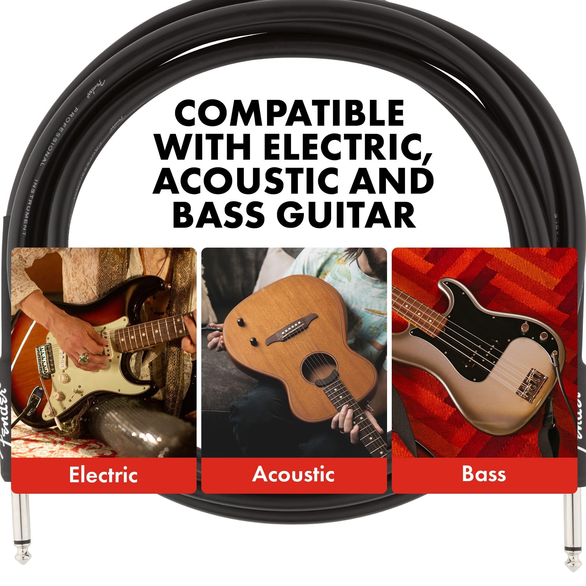 BOSS AD-5とFenderケーブル Amazon | Fender/Joe Strummer 13' Instrument Cable Pink